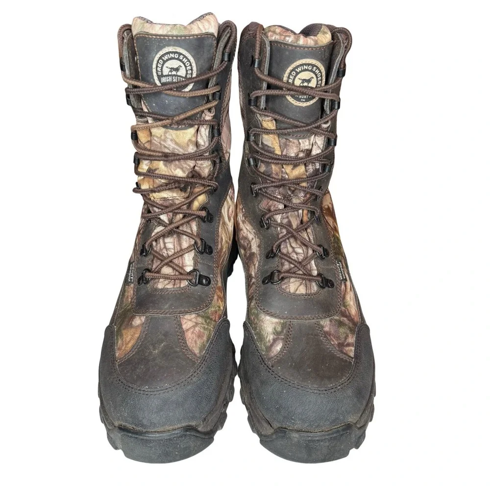 Red Wing Irish Setter Boots 13 ScentBan‎ Leather Waterproof Thinsulate Camo